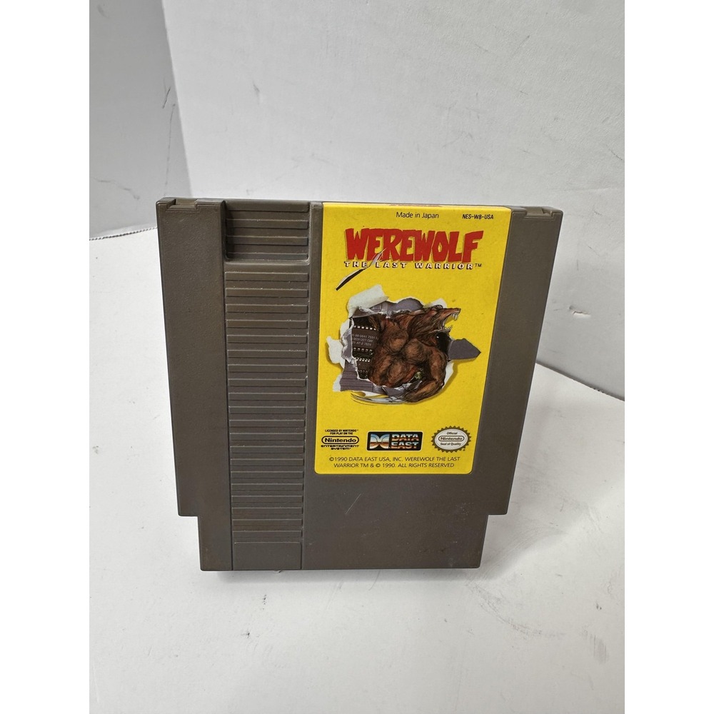 Werewolf The Last Warrior Nintendo NES Game Cartridge Data East 1990 Japan